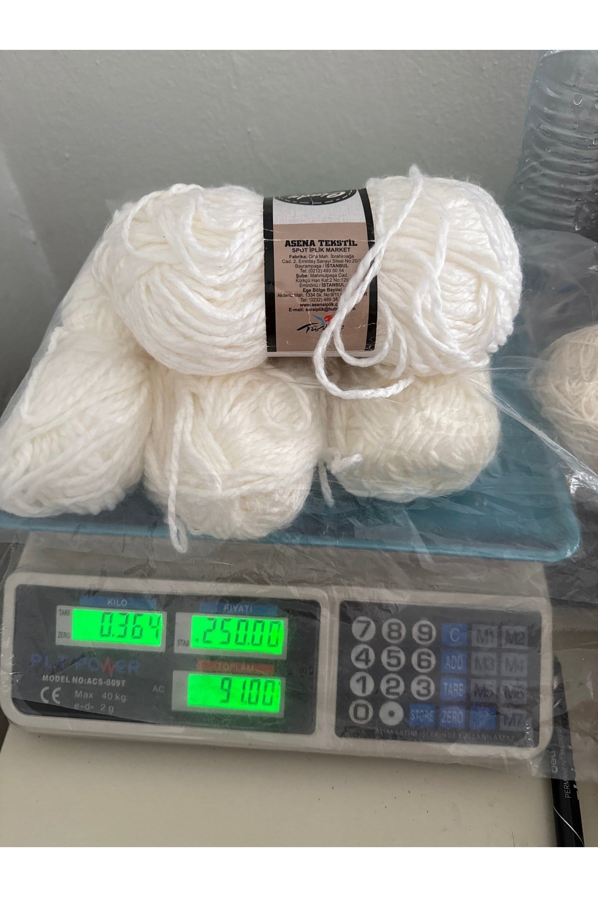 İhraç fazlası ip (364 gram)beyaz