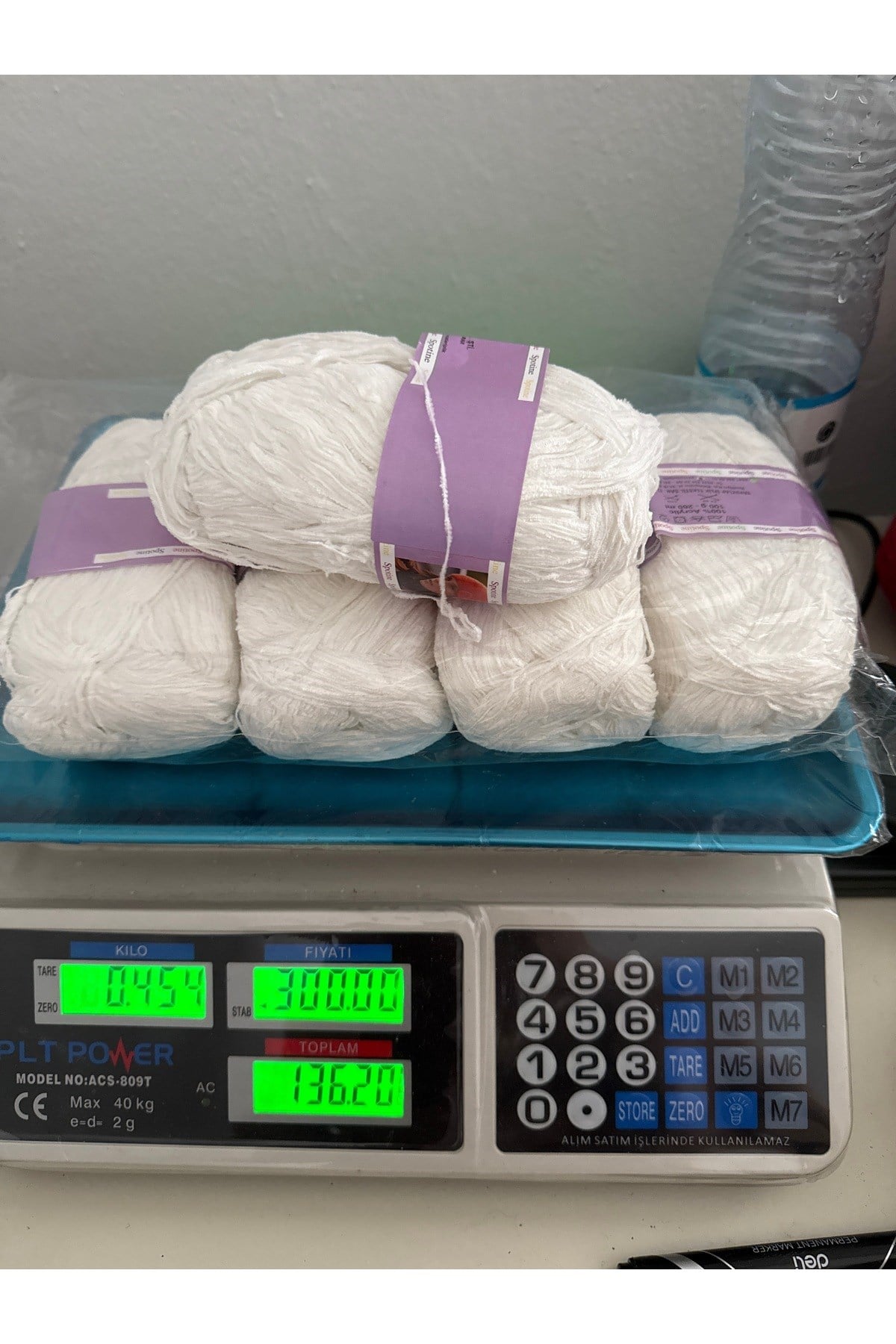 İhraç fazlası ip (454 gram)beyaz