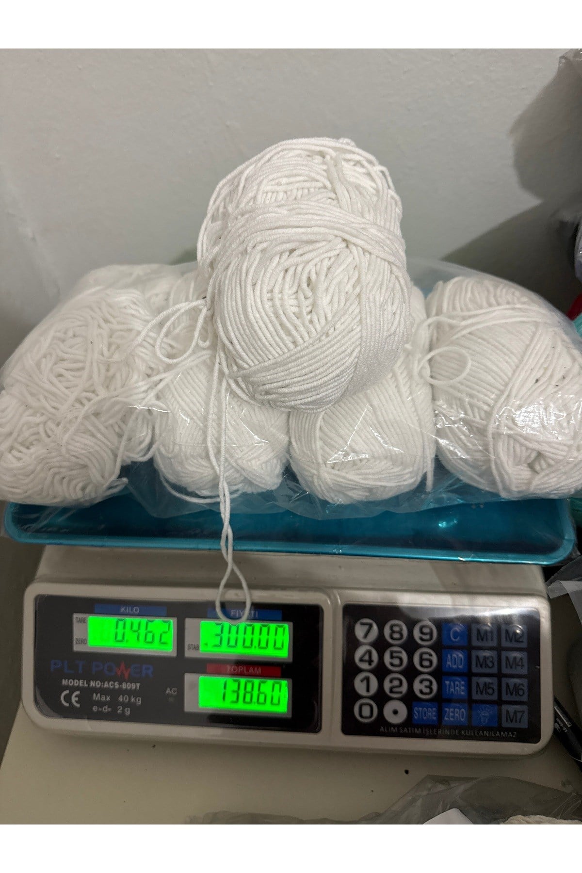 İhraç fazlası ip (462 gram) beyaz