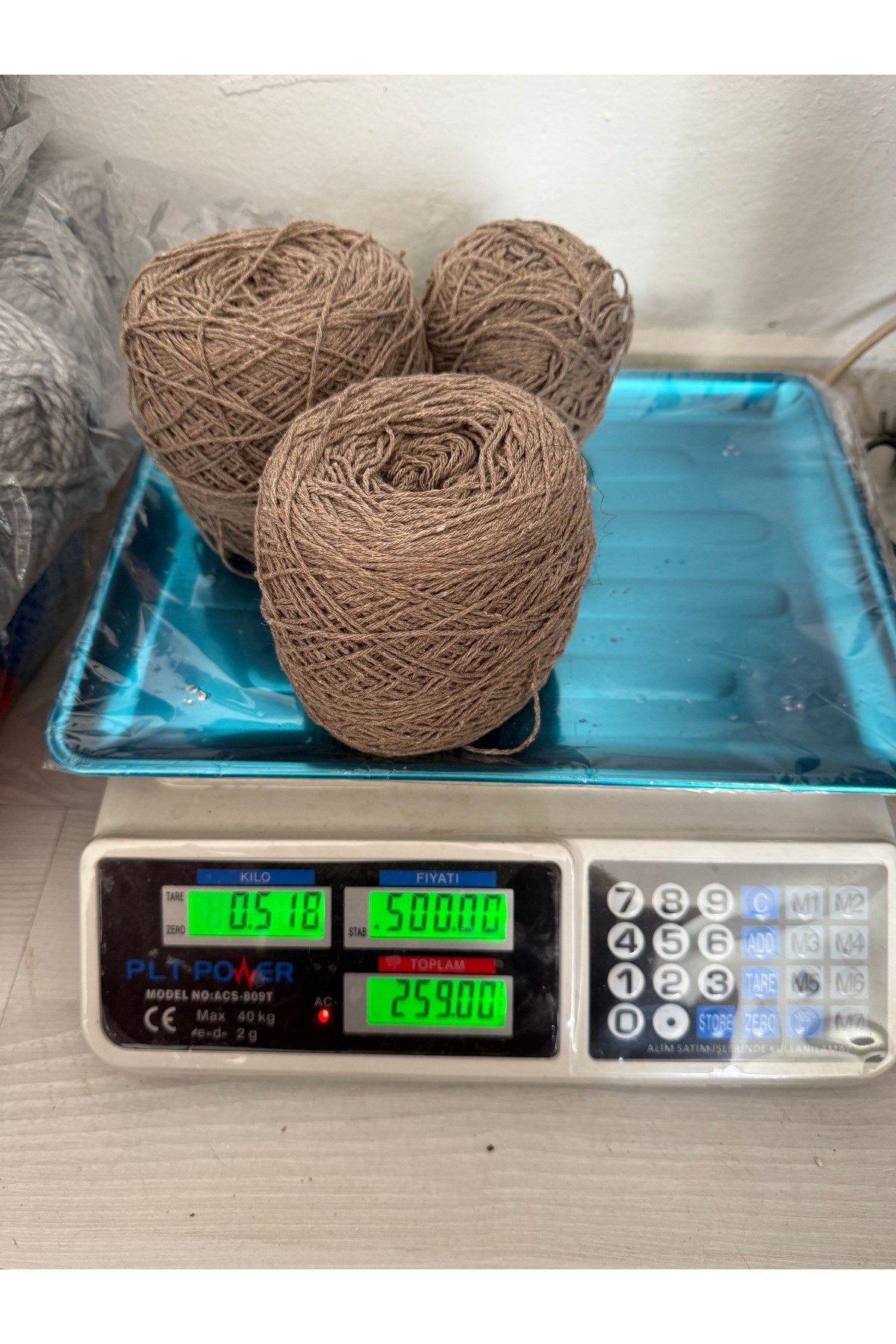 Koton sarım ip(518 gram)vizon