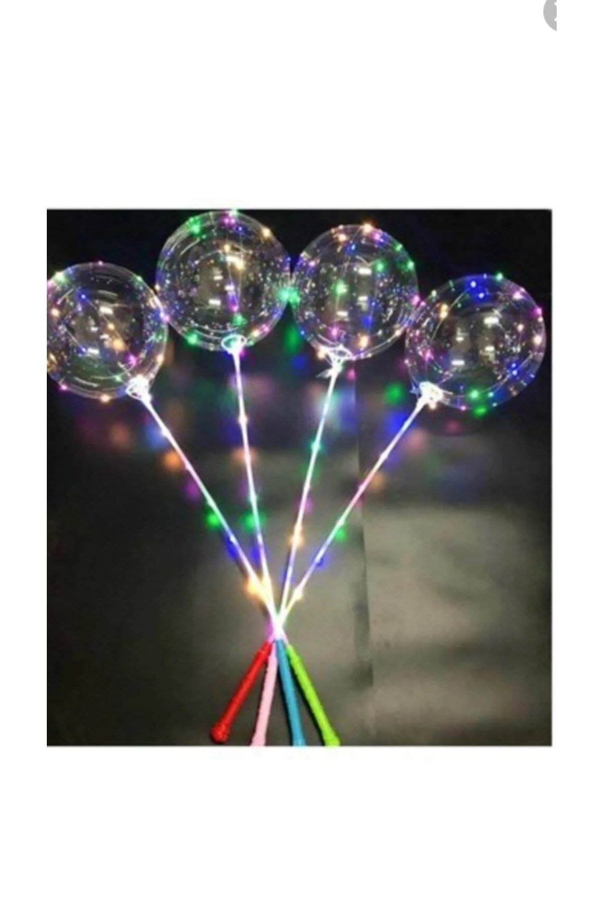 Led ışıklı,pilli balon(1 adet)