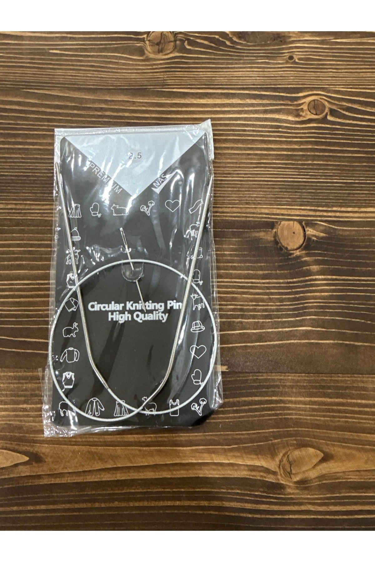 Misinalı şiş ,2,5 no,60 cm