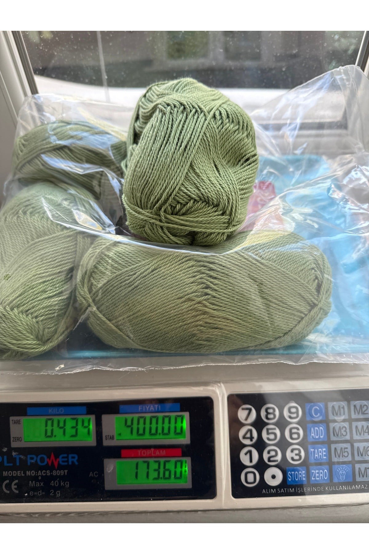 Nako pırlanta ip(400-500 gram)yeşil