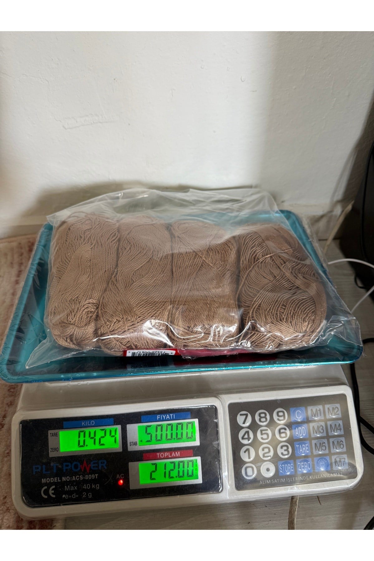 Nako pırlanta ip(424 gram)kahverengi