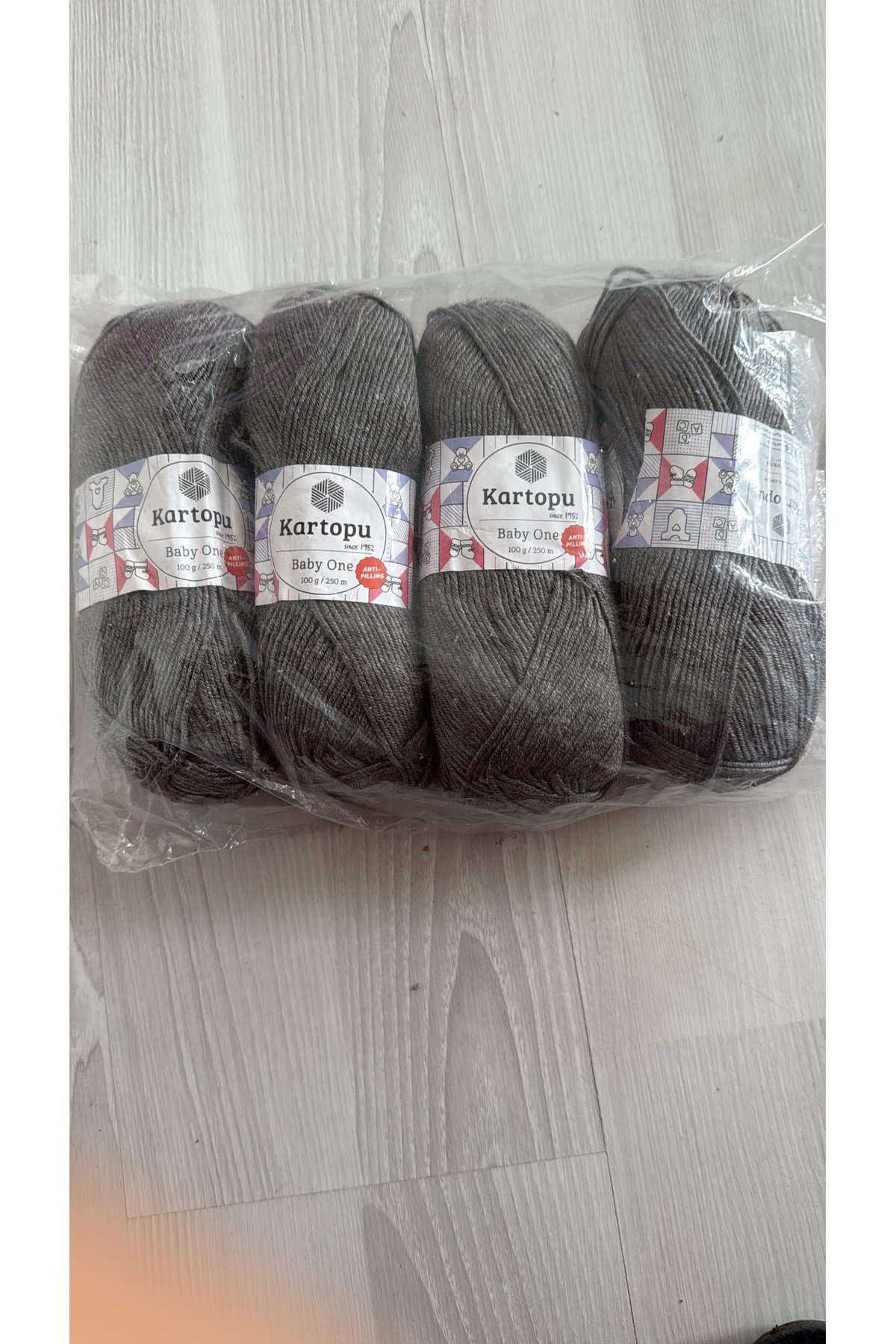 örgü ipi (kartopu baby one ) 400 gram füme