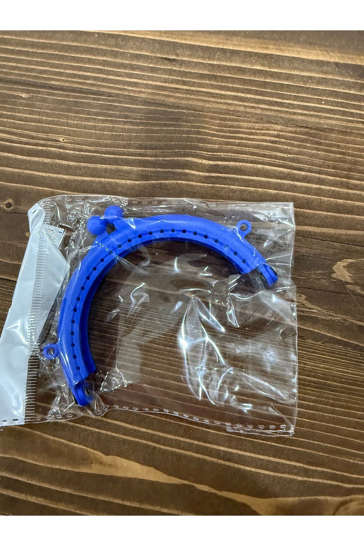 Plastik cüzdan klipsi (mavi)