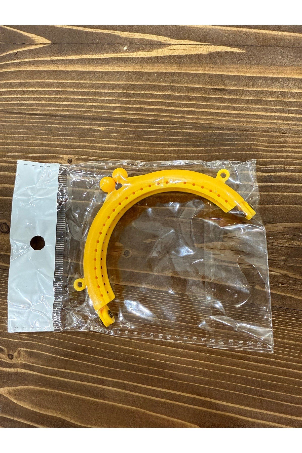 Plastik cüzdan klipsi (sarı)