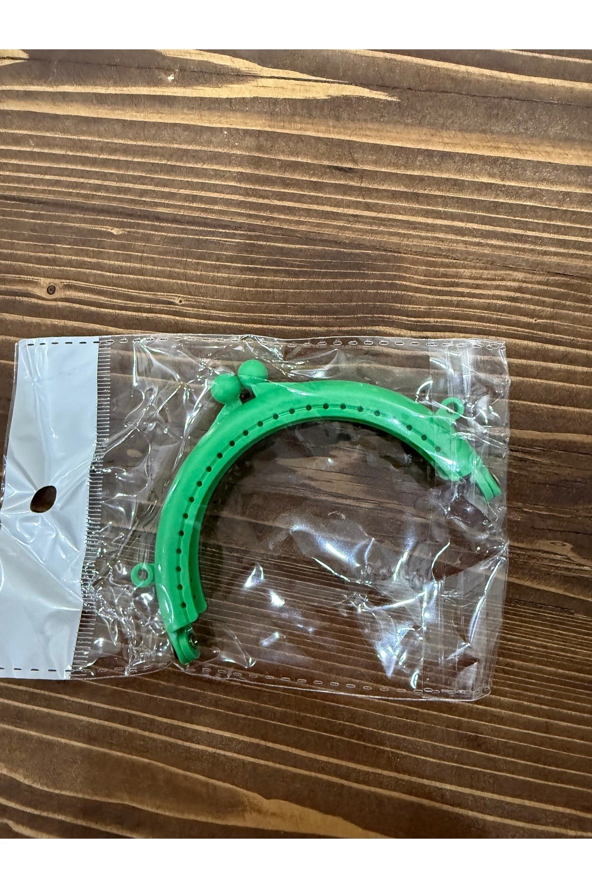 Plastik cüzdan klipsi (yeşil)