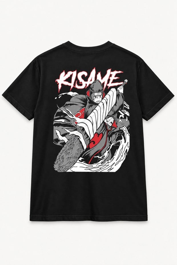 Naruto Kisame Hoshigaki Baskılı Unisex Tişört