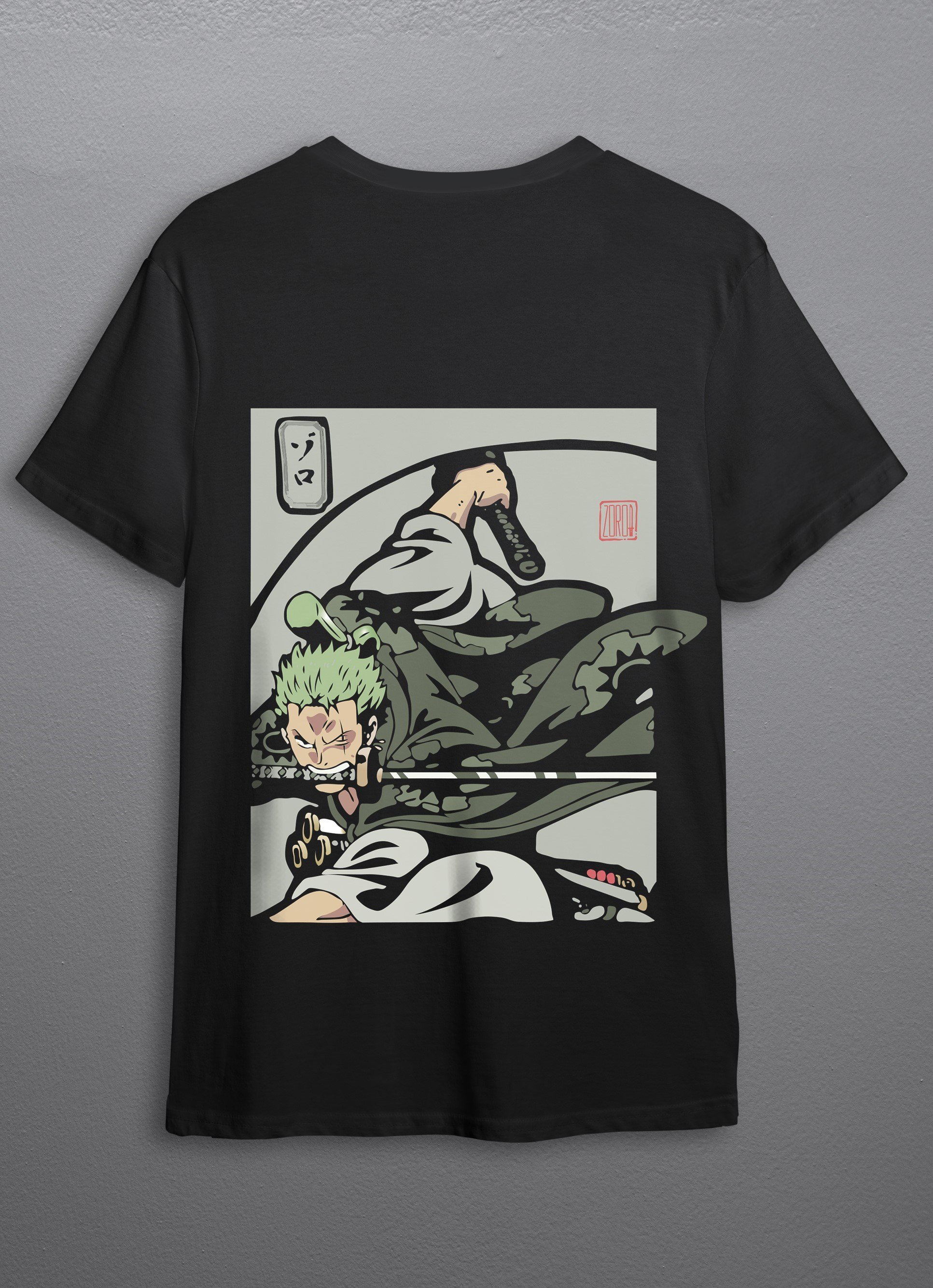 One Piece Roronoa Zoro Baskı Unisex T-Shirt