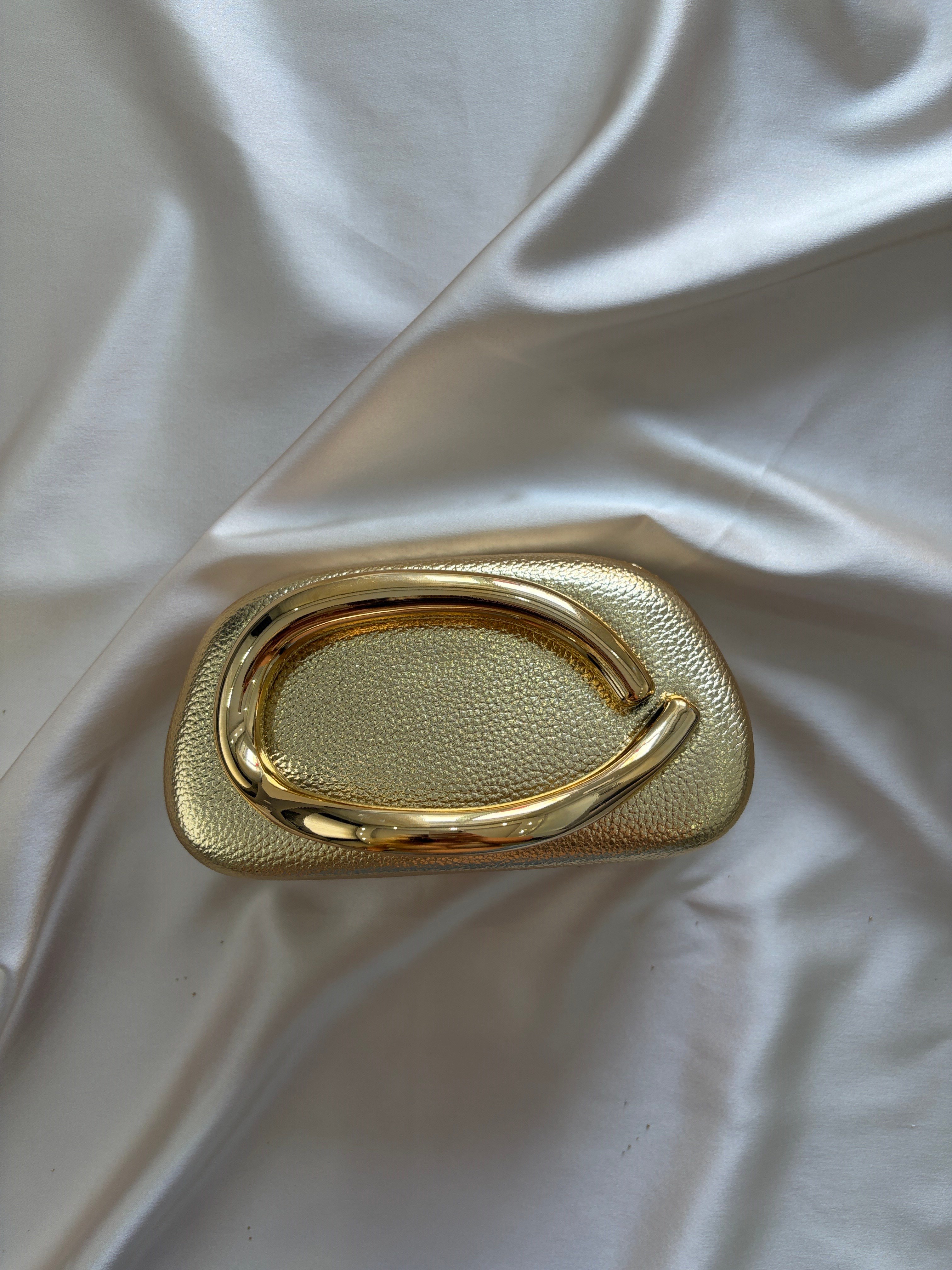 Babil Model Gold Desenli Abiye El Ve Omuz Çantası