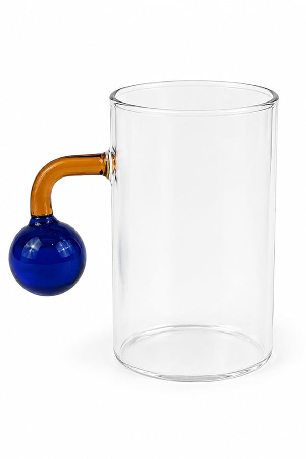 Borosilikat Isıya Dayanıklı Cam Kupa 300 ml