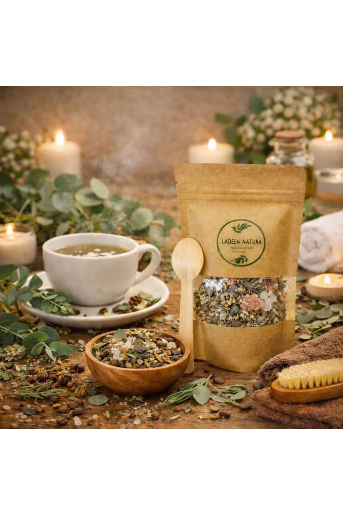 Okaliptüs-Adaçayı Çok Amaçlı Banyo, Ayak ve Vücut Tuzu | Mineralli Rahatlatıcı Bakım Tuzu 350 Gr.