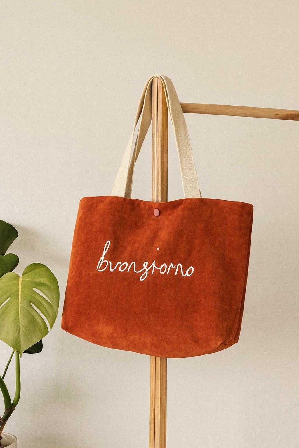 KADİFE TOTE ÇANTA BORDO