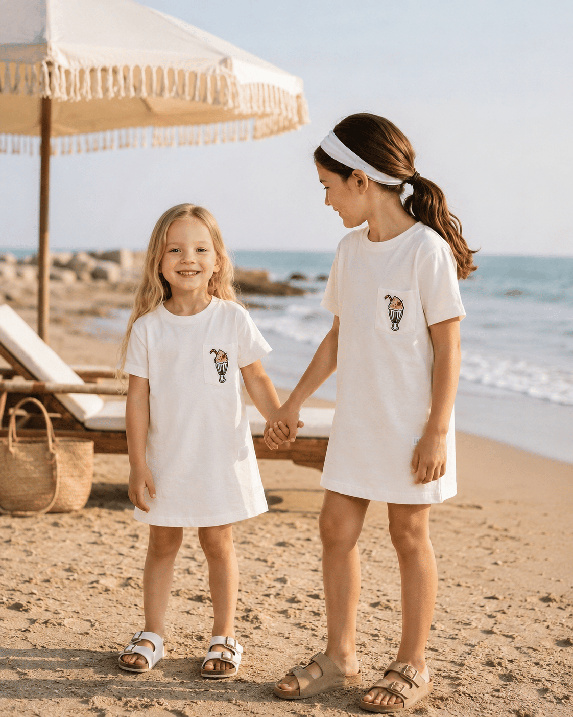TSHIRT ELBİSE NAKIŞ DETAYLI
