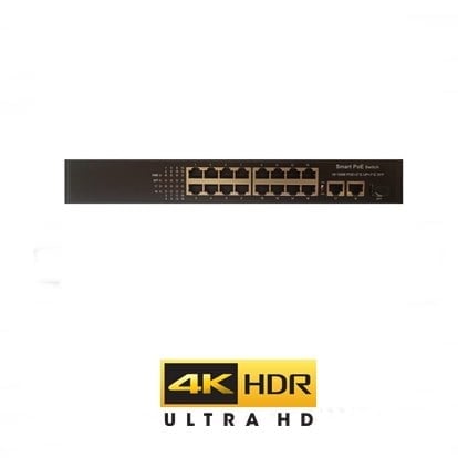 16+2 POE SWITCH 16 PORT 10/100MB 2 UPLINK 10/100/1000MB