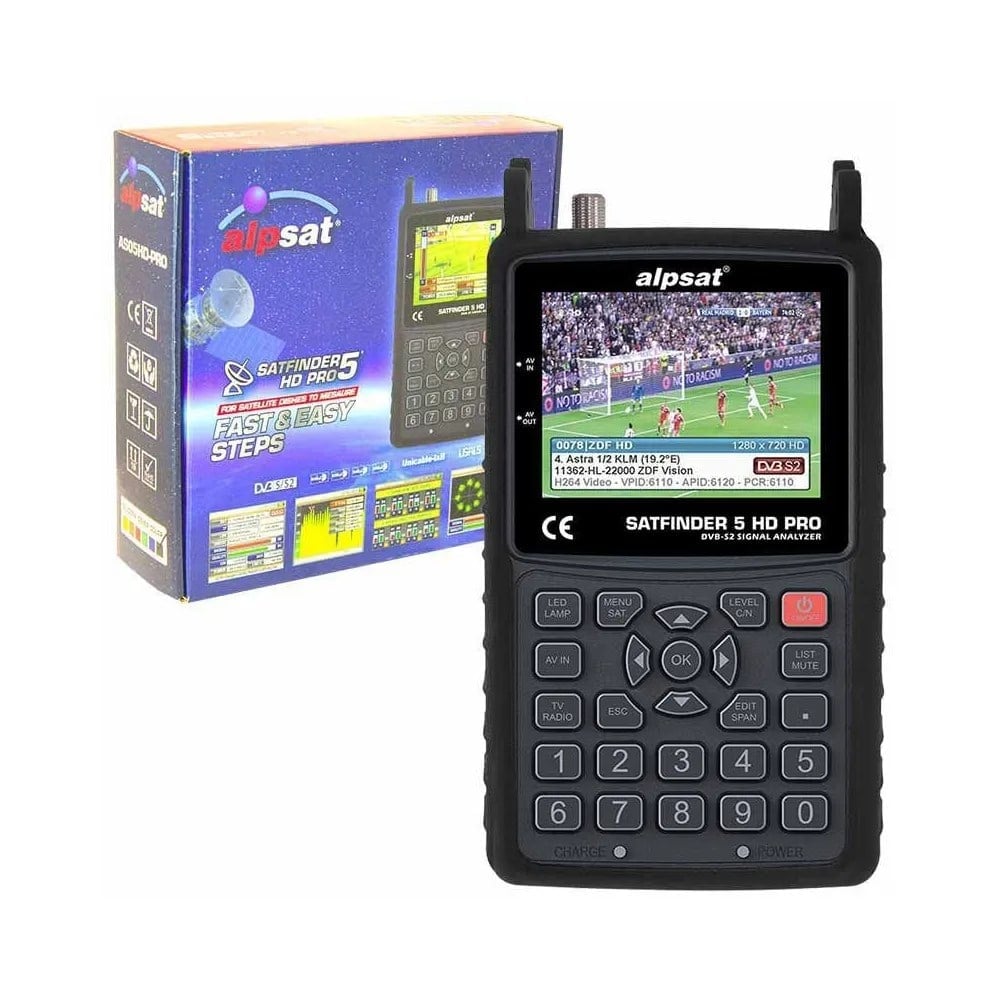 ALPSAT SATFİNDER 5 AS05PRO-AHD UYDU BULUCU