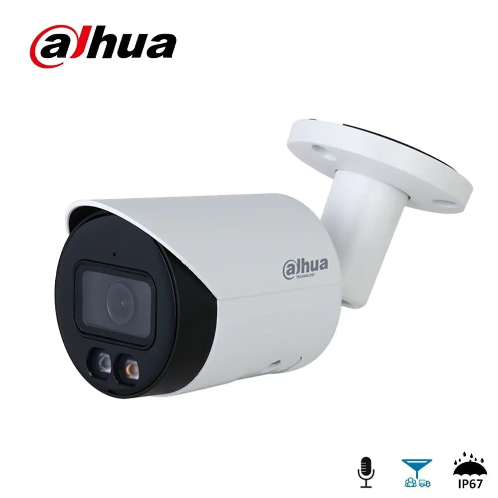 DAHUA IPC-HFW2449S-S-IL-0280B 4MP 2.8MM FULLCOLOR SESLI IP BULLET KAMERA