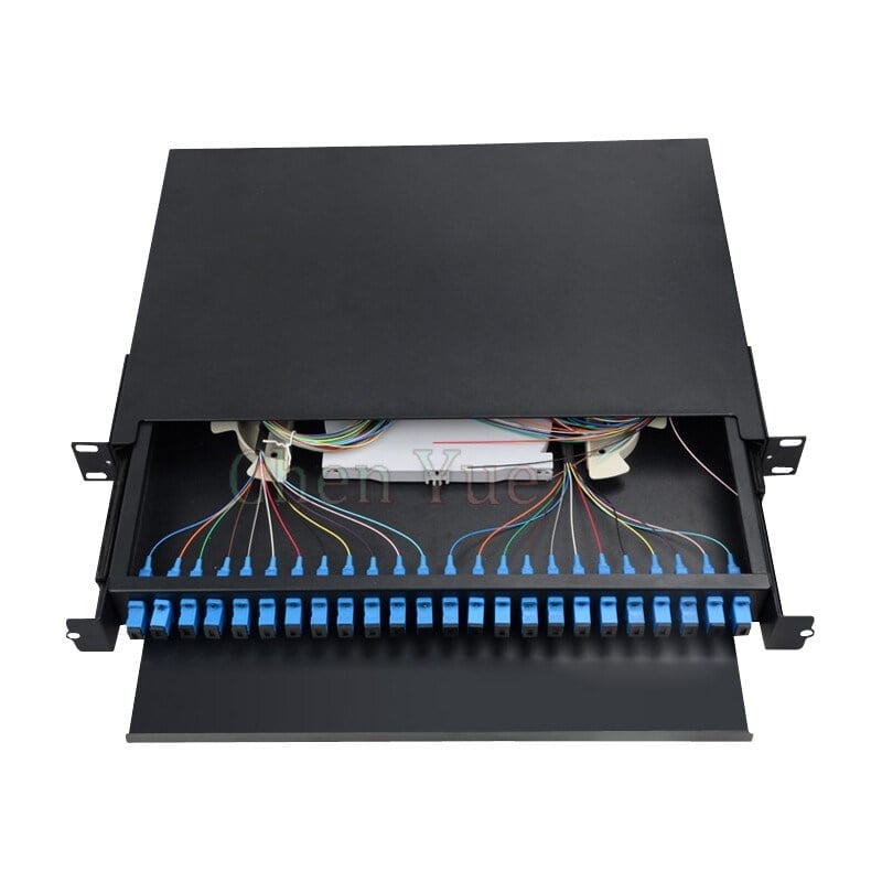 DNE-ODF-205-24C FO PATCH PANEL 24PORT SLİDİNG TYPE WİTH ADAPTER TERMİNAL BİRİMİ