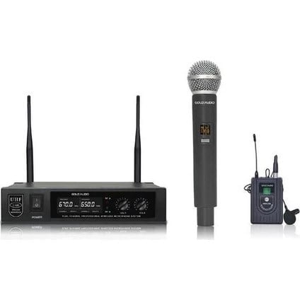 Gold Audio U626-EY Uhf Telsiz El+Yaka Mikrofonu 2li