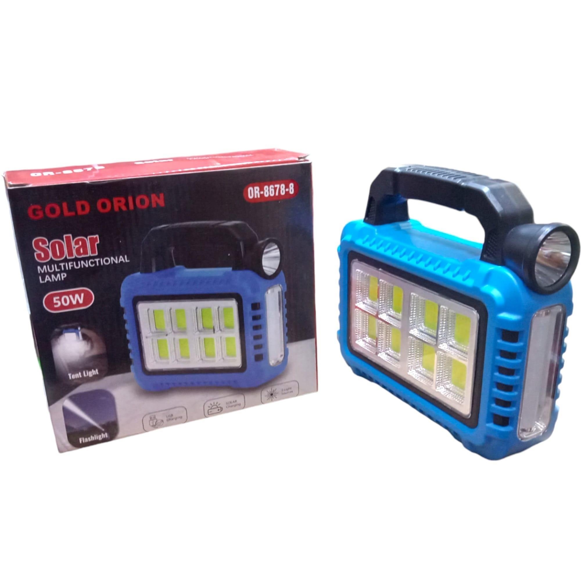 GOLD ORION OR-8678-4 Solar Kamp Lambası