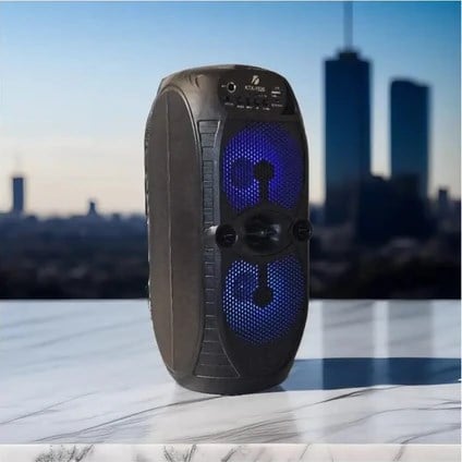 Greatnice KTX-1526 Büyük Hoparlör Işıklı Bluetooth Hoparlör 4 Inç × 2 85 Db Speaker Radyo-Usb-Tf Giriş