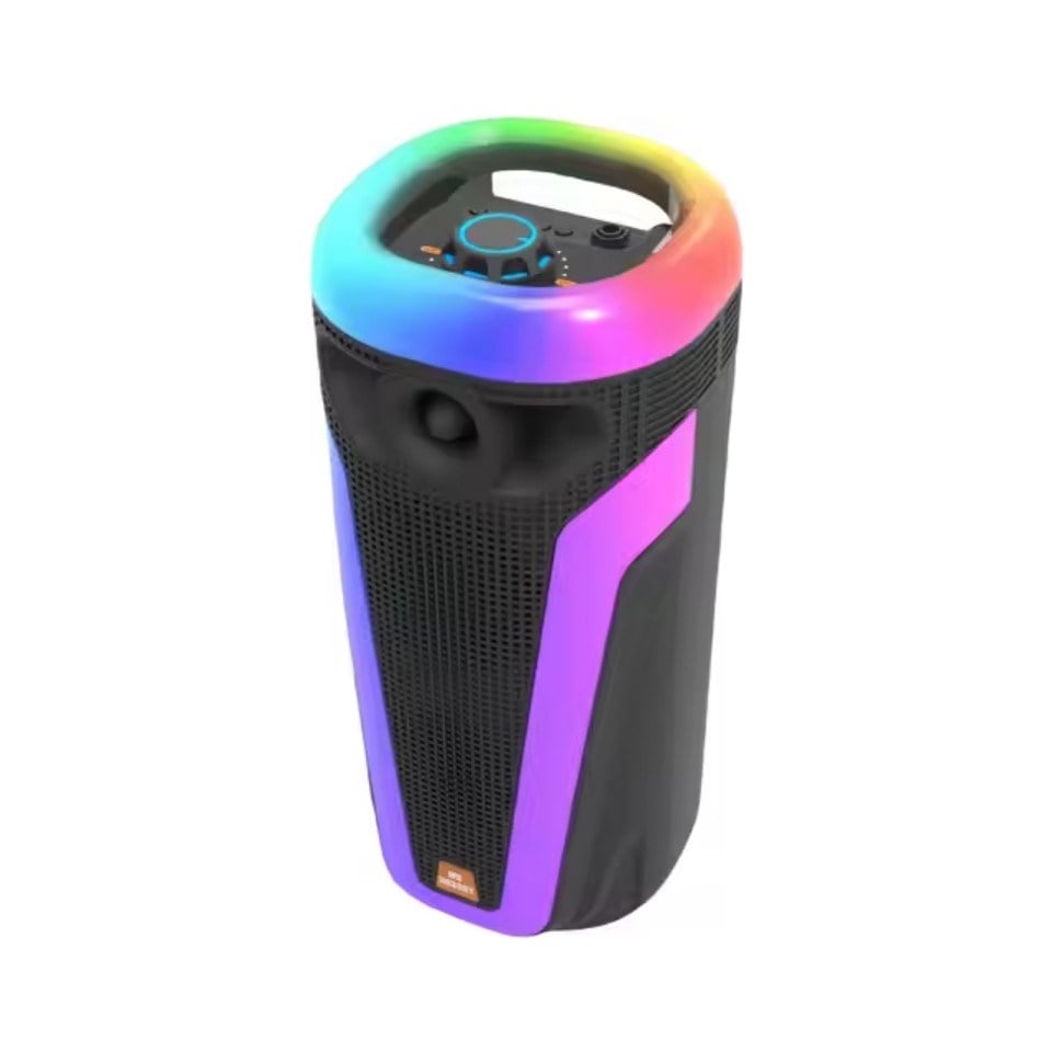 Hepu Hp-113 Taşınabilir Şarjlı Bluetooth Hoparlör 4 Inc *2 10W Rms Rgb Karaoke Mikrofonlu 3600 Mah