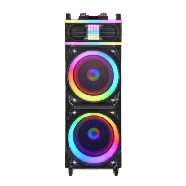 Hepu Hp-928 2x12” RGB Işıklı Taşınabilir Bluetooth Partybox Speaker–100W RMS Güç