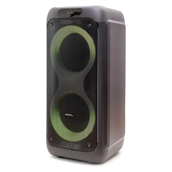 Hepu HP-939 Taşınabilir Şarjlı Bluetooth Hoparlör 80 w Rms 2*8 inc Woofer Ultra Bass