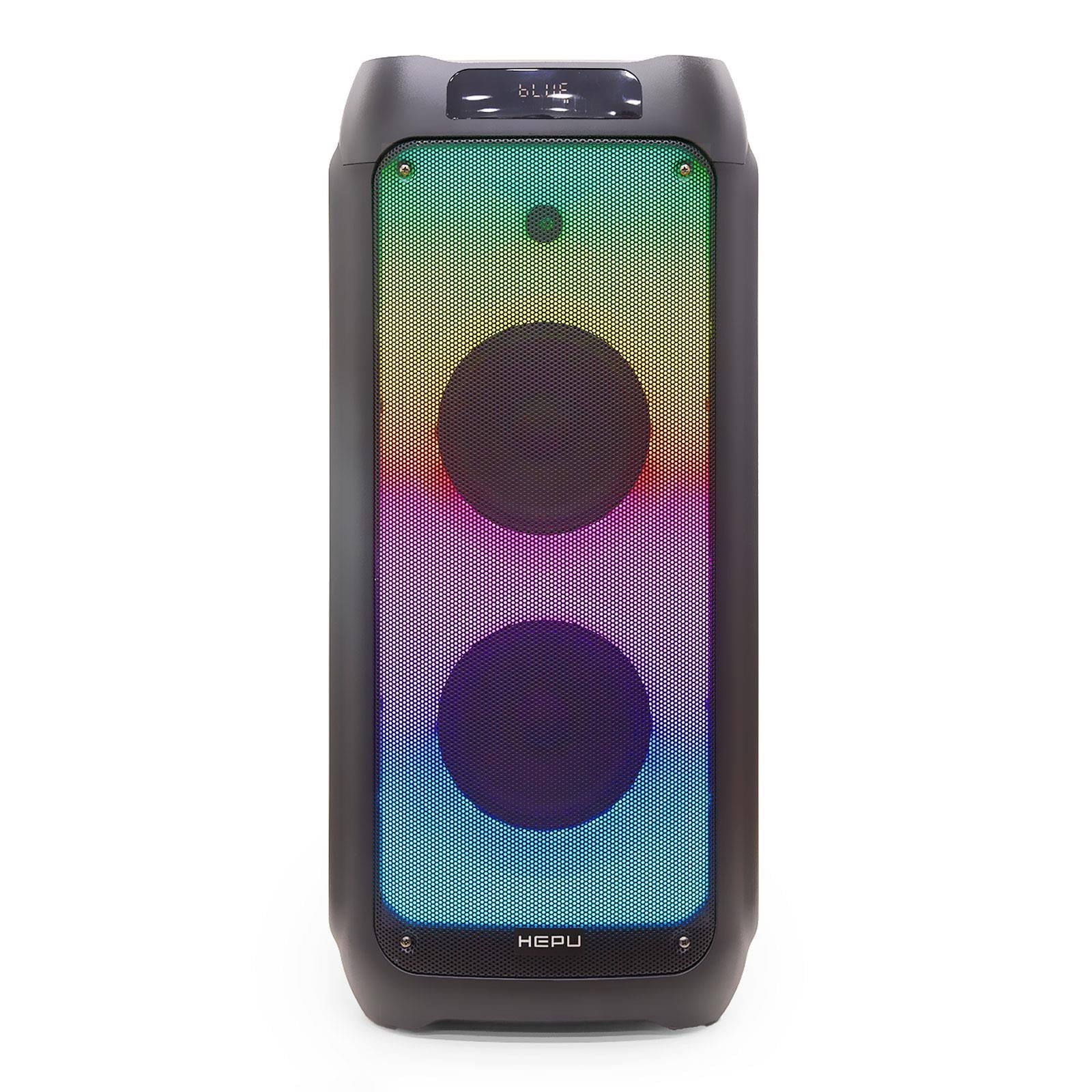 Hepu HP-965 Şarjlı Taşınabilir 40 watt Rms 2*8 inch Bluetooth Hoparlör