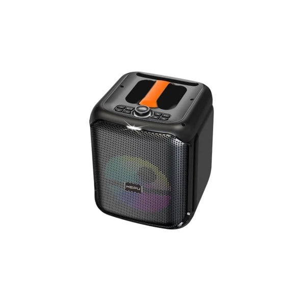 HEPU HP-975 Partybox Hoparlör – 15W Güç, 8” Woofer, RGB Işık Efektleri, Kablosuz Mikrofonlu, Taşınabilir Tasarım