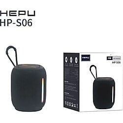 Hepu HP-S06 RGB Işıklı Taşınabilir Bluetooth Hoparlör – FM Radyo + Askı Aparatı