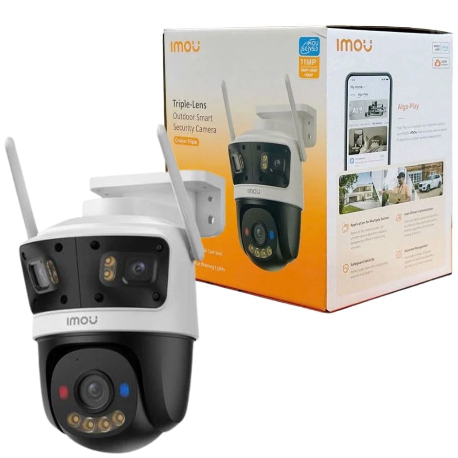 IMOU IPC-S7UP-11M0WED 11 MP Dış Ortam Triple PT Kamera (Cruiser Triple)