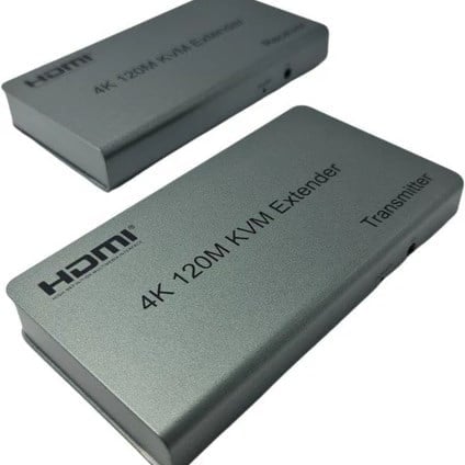 KVM ETHERNET EXTENDER HDMI + USB ( 120MT ) - HDMI 120 MT. KVM EXTENDER WİTH AUDİO