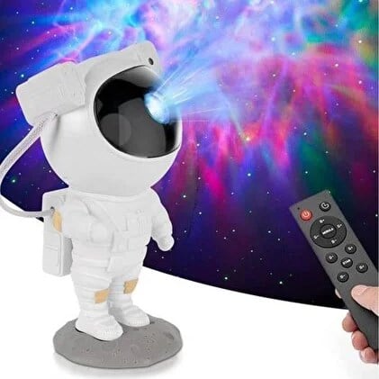 LW6S ASTRONOT- Astronot Projektör Led Galaksi Uzaktan Zamanlayıcı Kumandalı Gece Lambası LW6