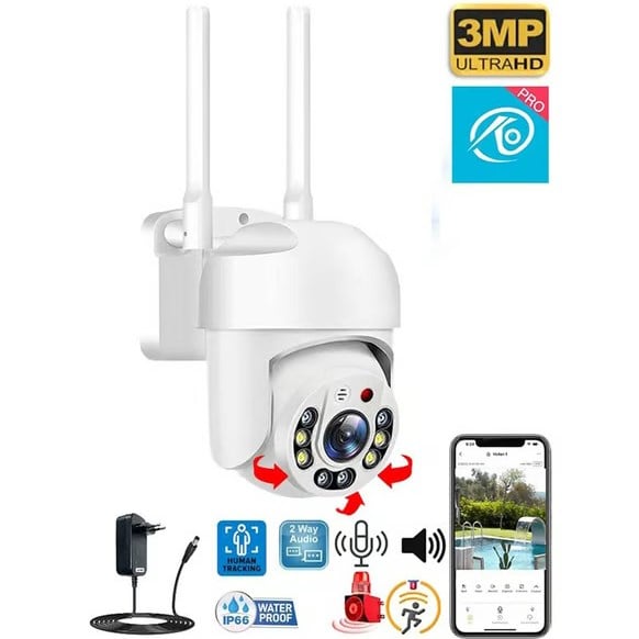 O-Kam 3011 Dual Lens Wifi Akıllı Kamera, Yapay Zeka, Gece Görüş, Karşılıklı Konuşma (Tek Kamera)