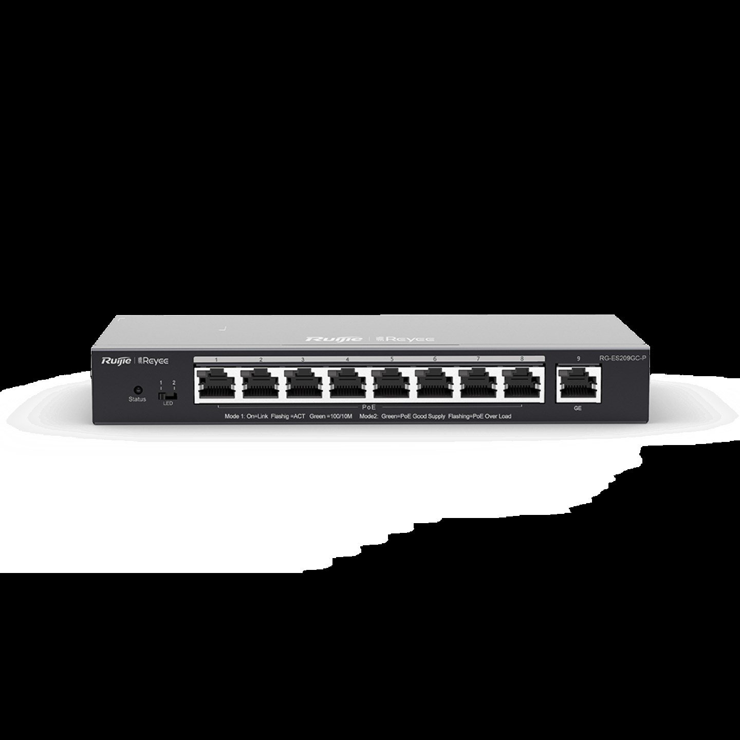 RUIJIE REYEE RG-ES209GC-P 9 PORT 10/100/1000 8xPOE 120W YONETILEBILIR SWITCH