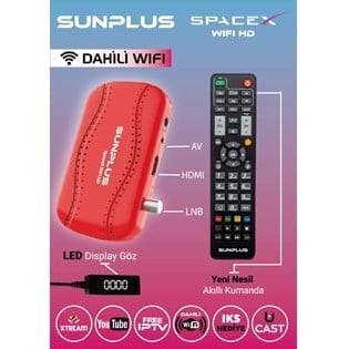 Sunplus Spacecex Wifi HD (Kırmızı)