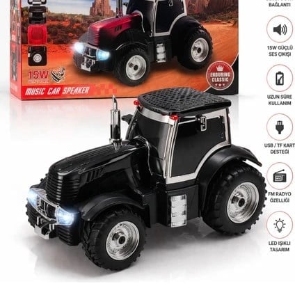 Torima WS-560 Traktör Görünümlü Taşınabilir Kablosuz Bluetooth Hoparlör ve Radyo