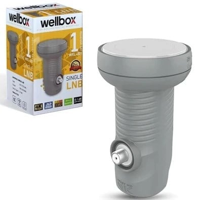 wellbox WXL-201 Tekli Single 0.1DB 3D 4K LNB