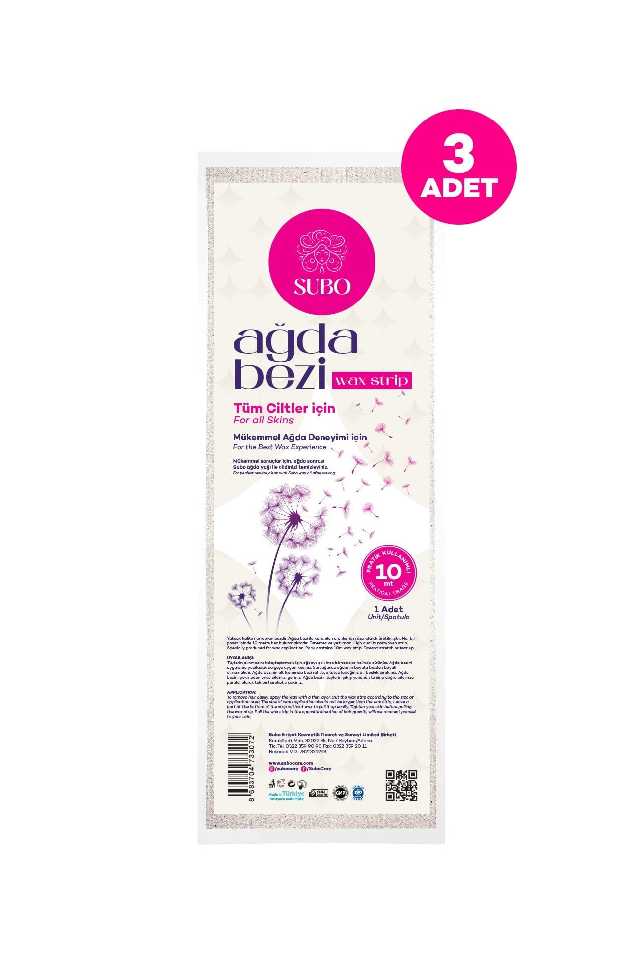 SUBO AĞDA BEZİ 3X10 MT DİLİ ml