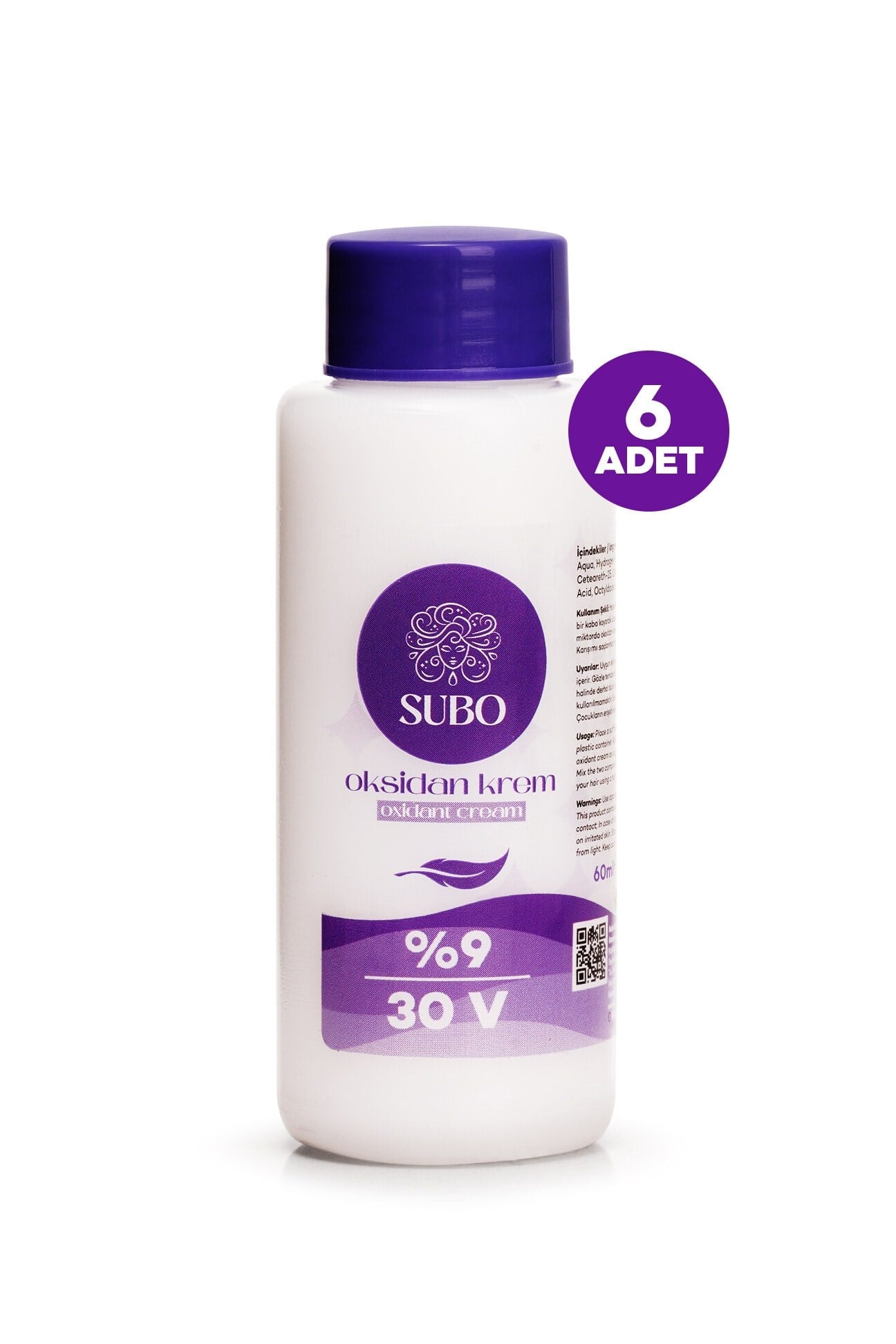 SUBO OKSİDAN KREM %9 30 VOLUME 6X60  ml