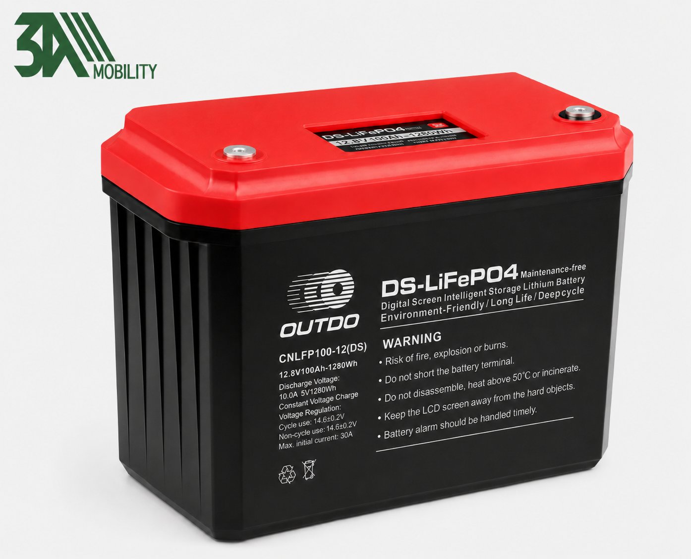 OUTDO 12 VOLT 100 AMPER LİTYUM AKÜ
