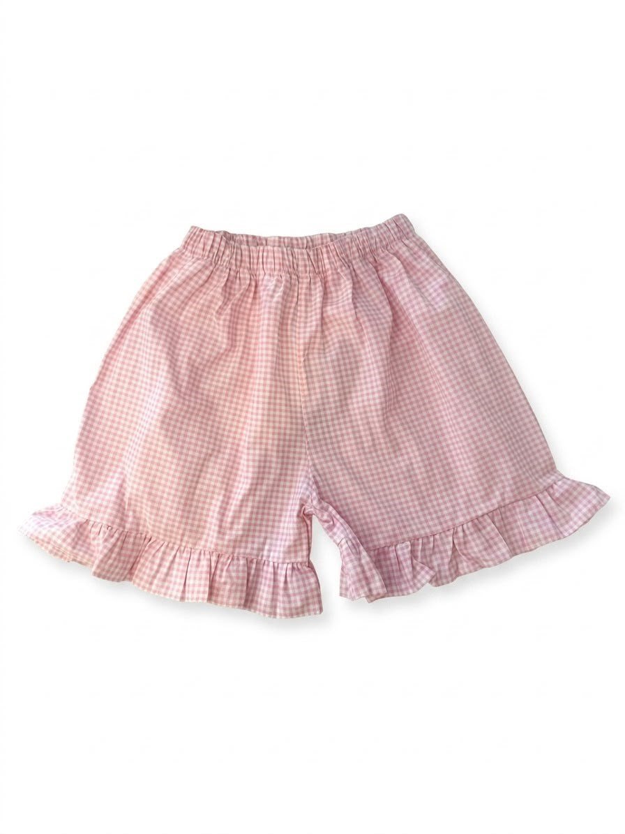 Mabi Pöti Kareli Pembe Şort