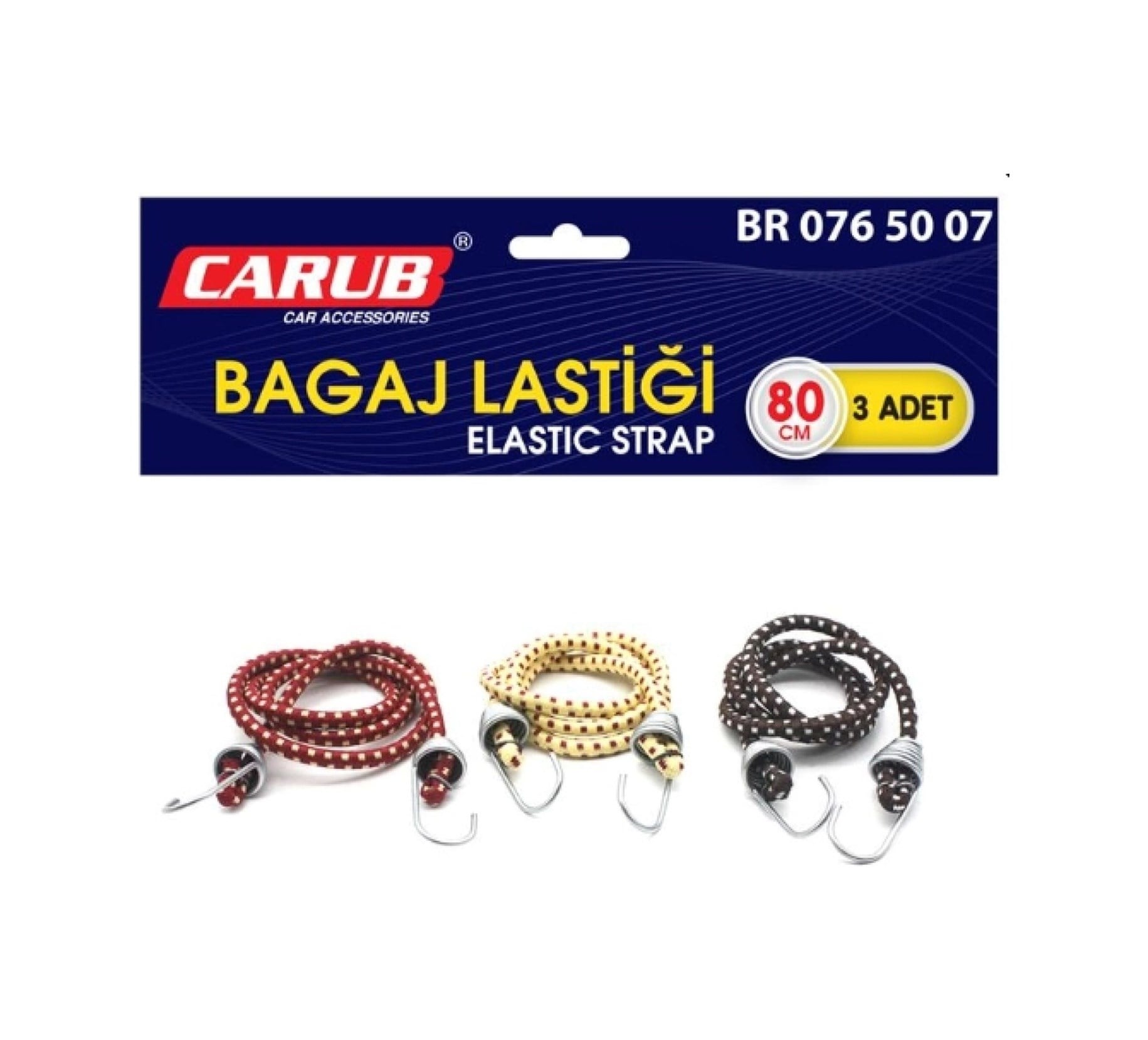 Bagaj Ahtapotu Lastik 80 180cm 3 Lü Set