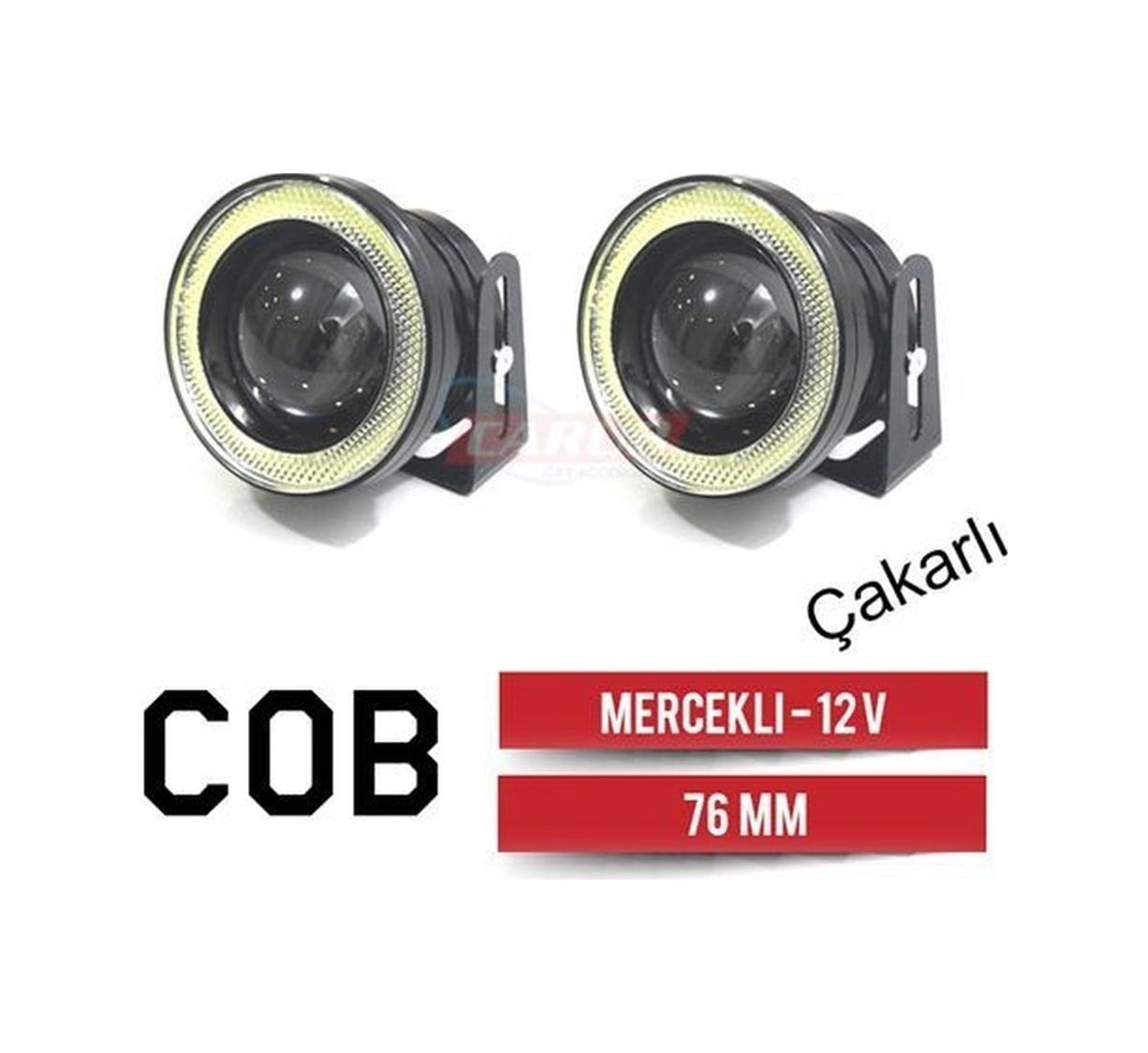 Carub Sis Çakar -mercek Angel 12v Cob 76 Mm Beyaz