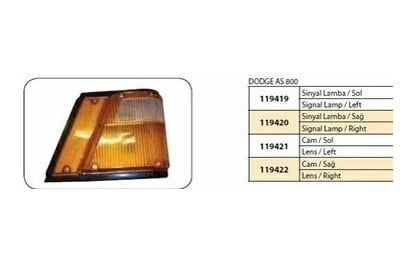 Dodge As700 Sinyal Camı Sağ