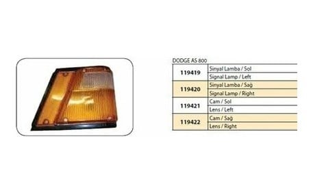 Dodge As700 Sinyal Lamba Sol
