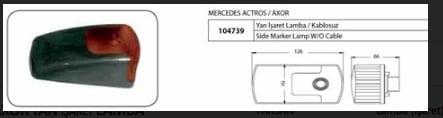 Mercedes Actros-axor Yan İşaret Lamba