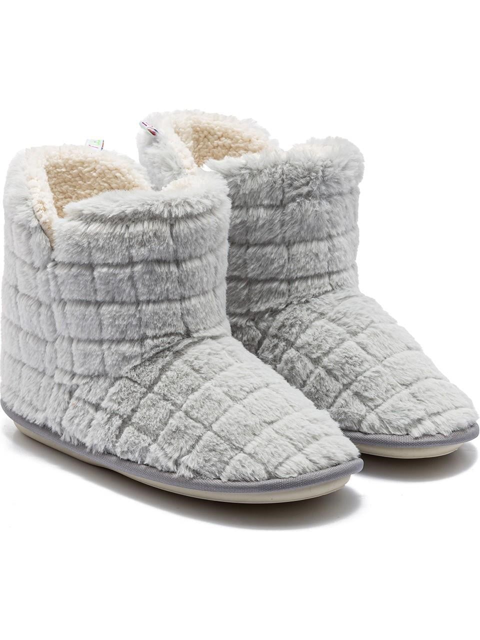 TWIGY TW EDİ PELUŞ GRİ KADIN EV BOTU 37/41